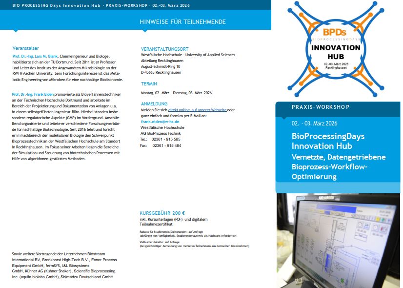Flyer Vorschau - BioProcessingDays Innovation Hub 20265